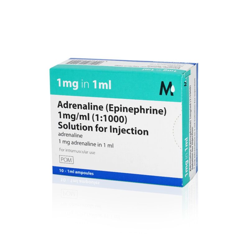 Adrenaline 1mg/1ml ampoules (individual)