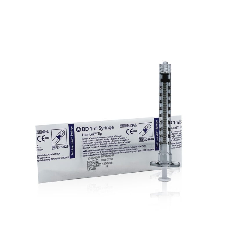 BD Luer-Lok Tip Syringes 1ml Plastipak (x25 pack)